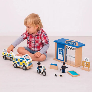 Tidlo Police Station Role Play Toys, Bigjigs Toys