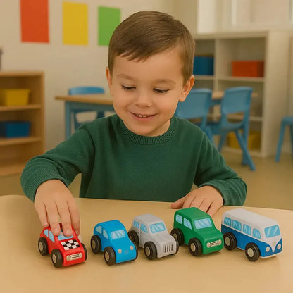 Tidlo Retro Vehicle Set-Tidlo Retro Vehicle Set
