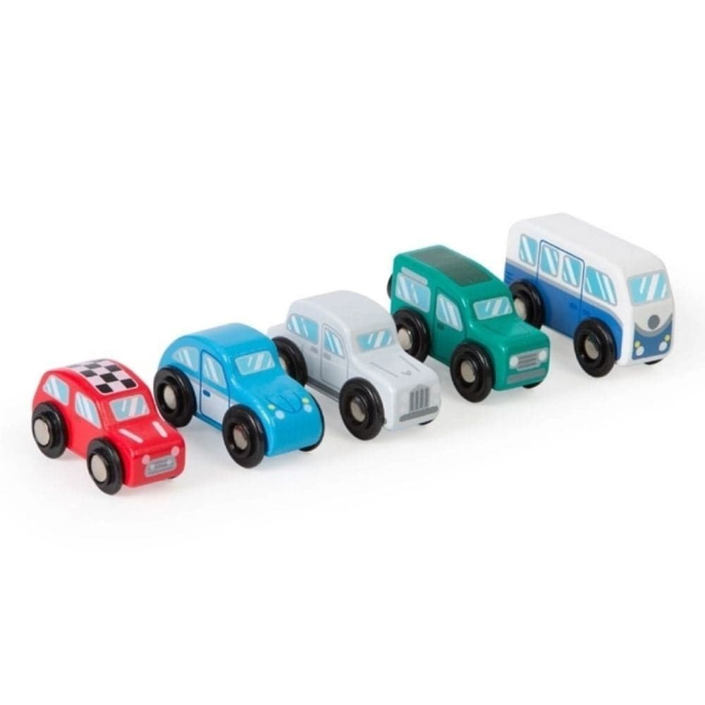 Tidlo Retro Vehicle Set, The Retro Vehicle Set from Tidlo has been specially designed, crafted and painted to encourages your car-loving child to imaginative play. Made from high quality, responsibly sourced materials, without sharp edges stands a perfect addition to Tidlo Garage (sold separately) or any roadway and auto centre playset. Features: Suitable from 3 years old 5 classic toy cars, including a Mini, VW Beetle, Rolls Royce, Land Rover and VW Camper Van Made from high quality, responsibly sourced ma