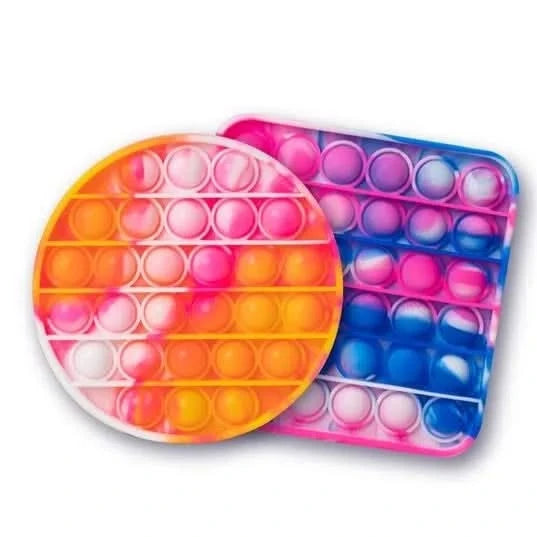 Tie Dye Push Fidget Popper Toy-Tie Dye Push Fidget Popper Toy