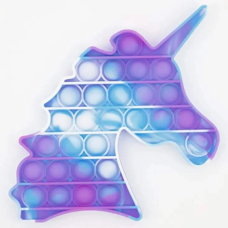Tie-Dye Unicorn Push Poppers Fidget Toy-Tie-Dye Unicorn Push Poppers Fidget Toy