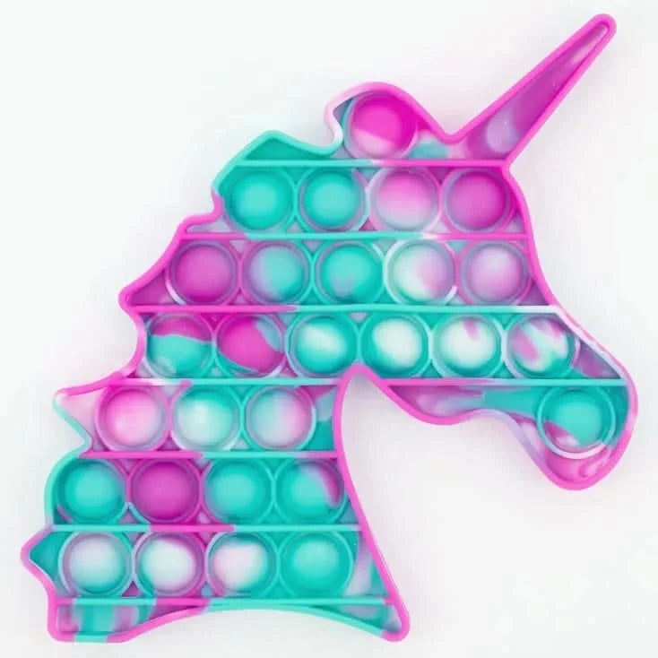 Tie-Dye Unicorn Push Poppers Fidget Toy-Tie-Dye Unicorn Push Poppers Fidget Toy