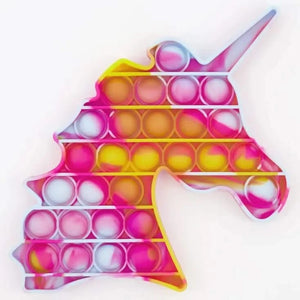Tie-Dye Unicorn Push Poppers Fidget Toy-Tie-Dye Unicorn Push Poppers Fidget Toy