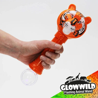 Tiger Mega Light Up Animal Wand 11"-Tiger Mega Light Up Animal Wand 11"