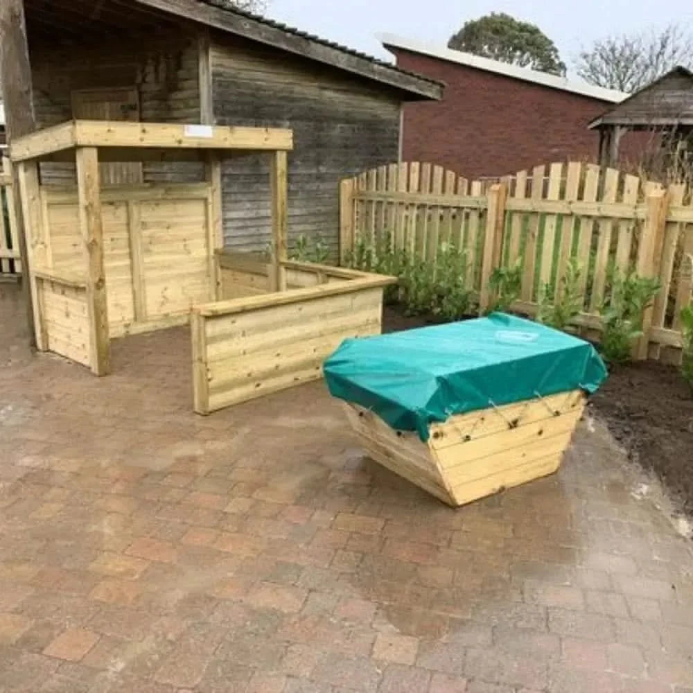 Timber Skip with Cover-Timber Skip with Cover