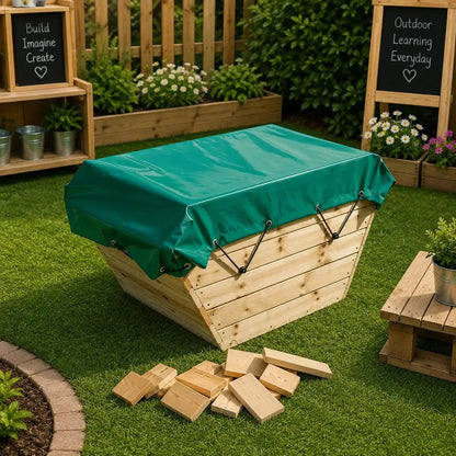 Timber Skip with Cover-Timber Skip with Cover