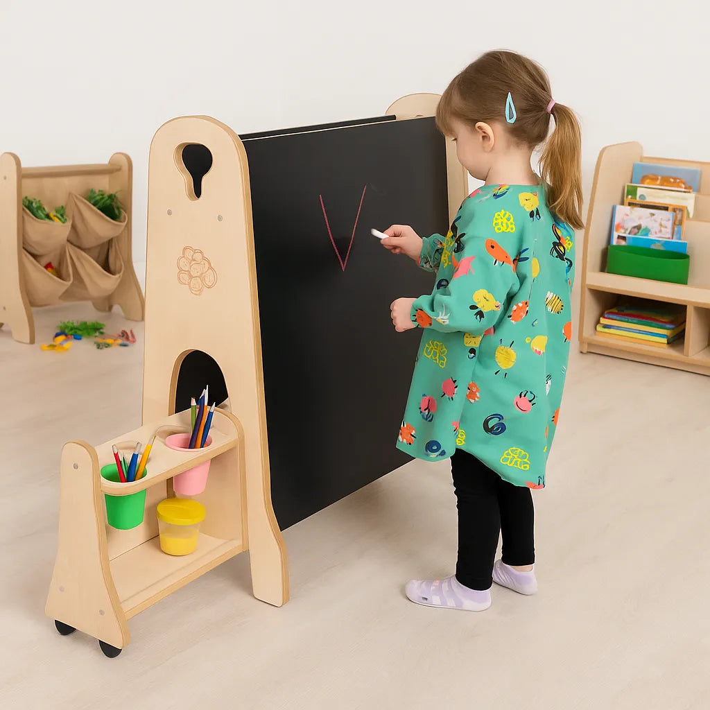 Toddler Easel with Storage-Toddler Easel with Storage