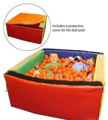 Toddler Square Ball Pool With 1000 Balls-Toddler Square Ball Pool With 1000 Balls