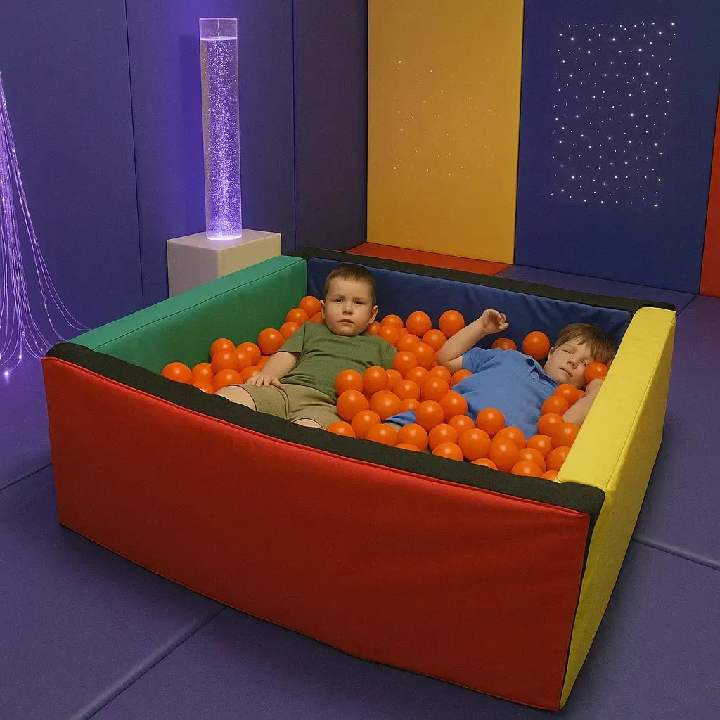Toddler Square Ball Pool With 1000 Balls-Toddler Square Ball Pool With 1000 Balls