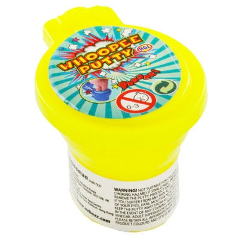 Toilet Noise Putty, Introducing the Toilet Noise Putty, the hilarious and entertaining toy that will bring laughter and amusement to kids and adults alike! This unique product takes the form of a tub shaped like a toilet, providing a fun and playful twist. To experience the ultimate flatulent fun, simply remove the lid and dip your fingers into the Toilet Noise Putty. As you press your fingers into the putty, it produces a series of funny and unmistakable fart sound effects. But the fun doesn't stop there –
