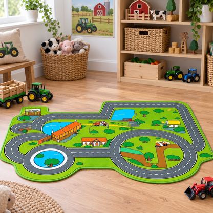 Tractor Farm Playmat shown without children — natural early years lifestyle image 5