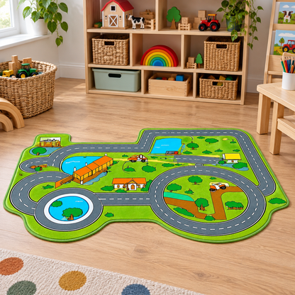 Tractor Farm Playmat shown without children — natural early years lifestyle image 6