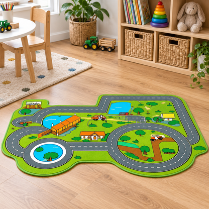 Tractor Farm Playmat shown without children — natural early years lifestyle image 8