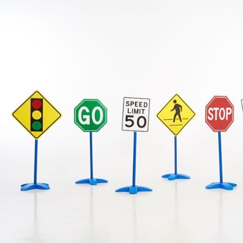 Traffic Signs Pk6, The Traffic Signs Pack of 6 is excellent for road safety, traffic awareness or just looking for something different for role play. The Traffic Signs Pk6 are easy to assemble and pack away. Traffic Signs Pk6 can be used indoors and outside. The Traffic Signs Pk6 set of large common road signs, ideal for role play. These traffic signs can be used indoors and out to add an element of excitement to learning about road safety and the world around us. Traffic Signs Pk6 Supports the following ar