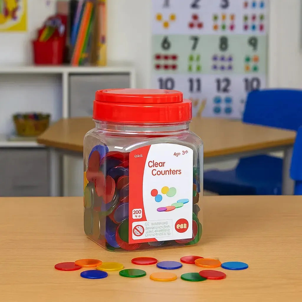 Translucent Colour Counters 500 Pack-Translucent Colour Counters 500 Pack