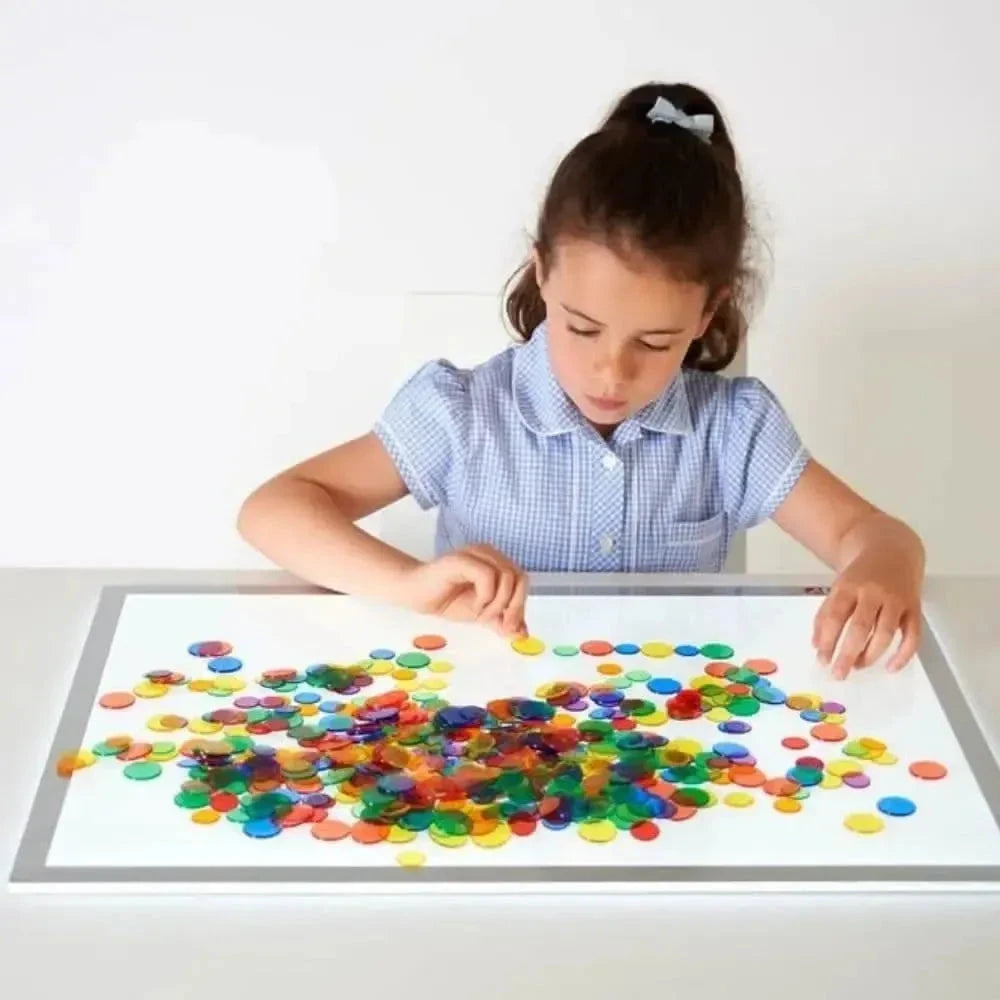 Translucent Colour Counters 500 Pack.Light panel counters,Transparent ...