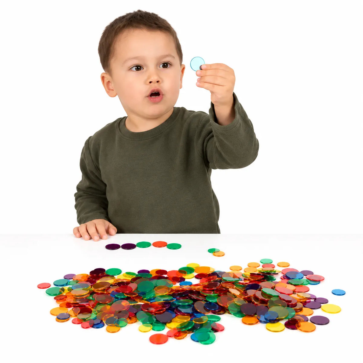 Translucent Colour Counters Set of 1000 – product view 3