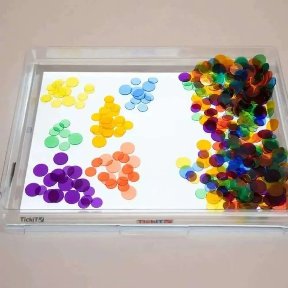 Translucent Colour Counters Set of 1000-Translucent Colour Counters Set of 1000