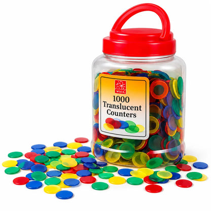 Translucent Colour Counters Set of 1000 – main product image