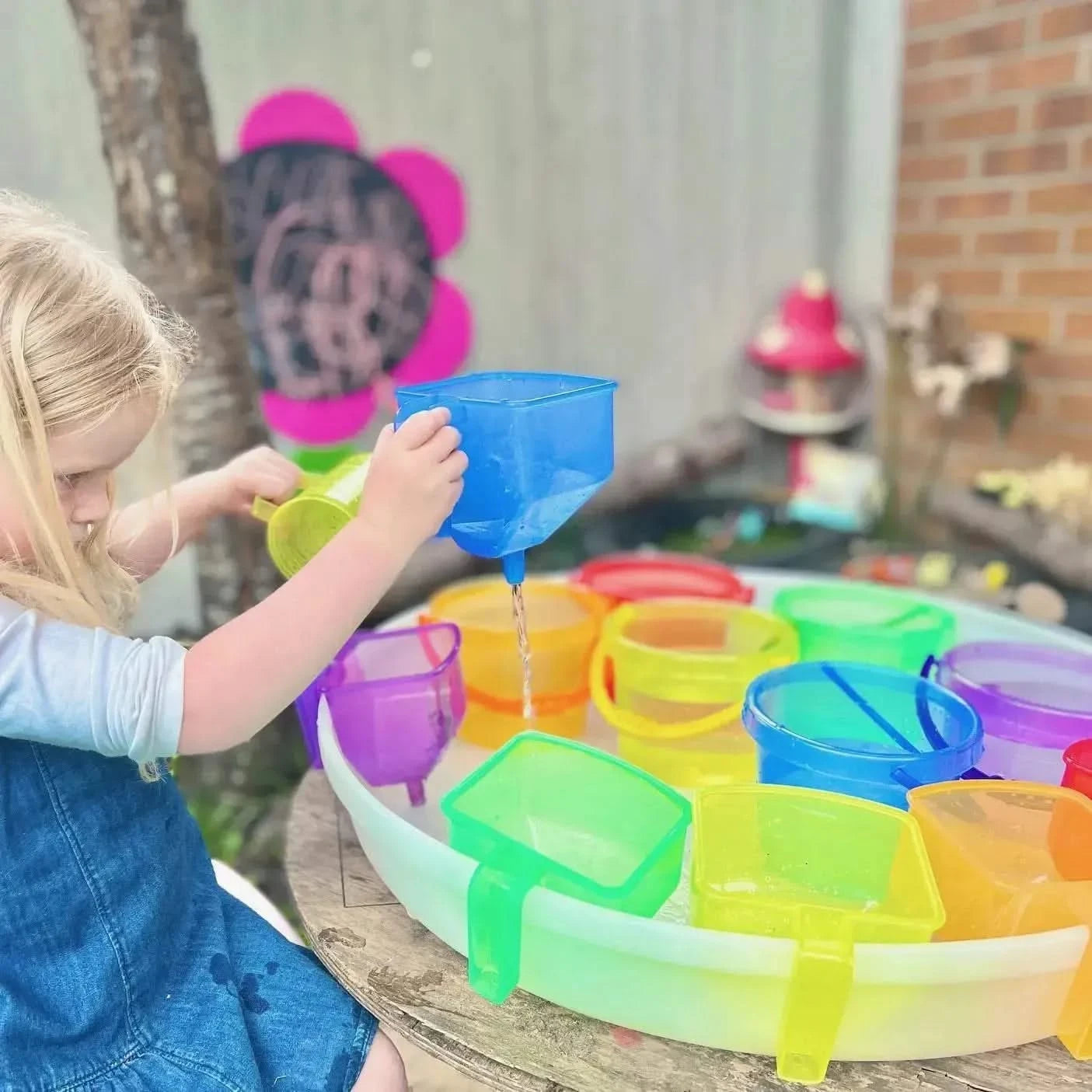Translucent Colour Funnels Pk6-Translucent Colour Funnels Pk6