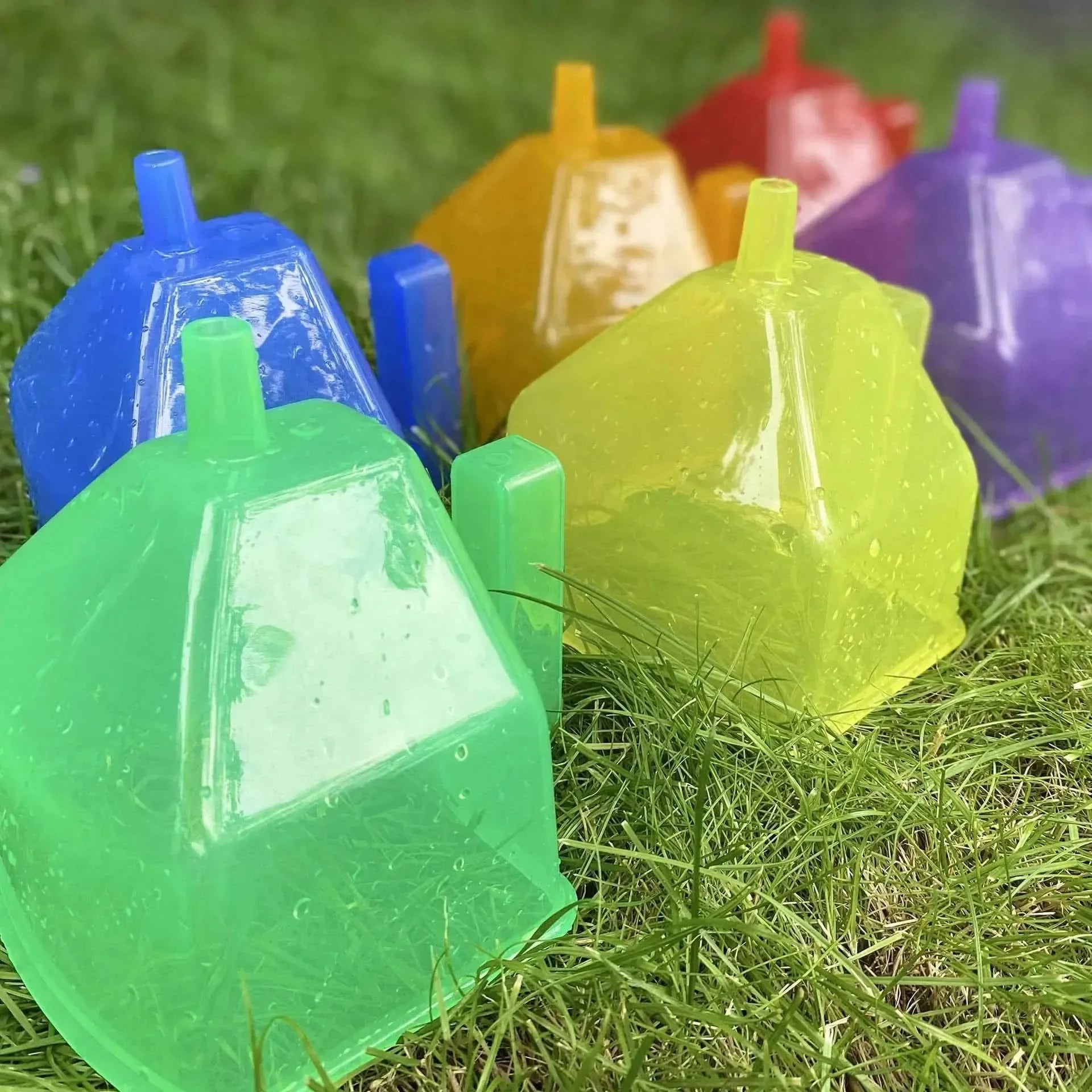 Translucent Colour Funnels Pk6-Translucent Colour Funnels Pk6