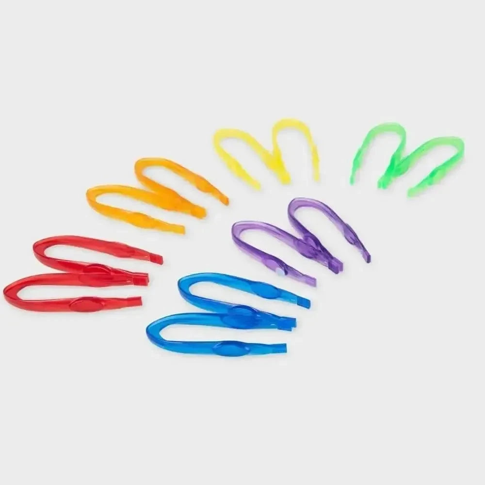 Translucent Colour Tweezers Pk12-Translucent Colour Tweezers Pk12