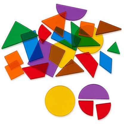Translucent Geometric Shapes Set of 408-Translucent Geometric Shapes Set of 408