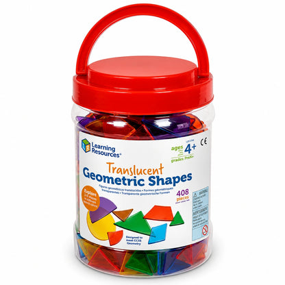 Translucent Geometric Shapes Set of 408-Translucent Geometric Shapes Set of 408