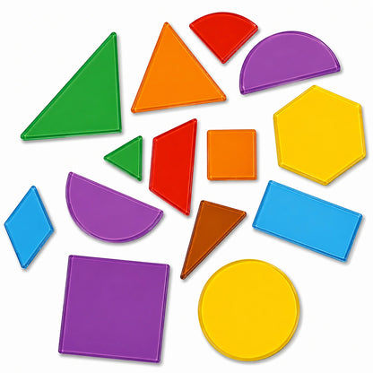 Translucent Geometric Shapes Set of 408-Translucent Geometric Shapes Set of 408
