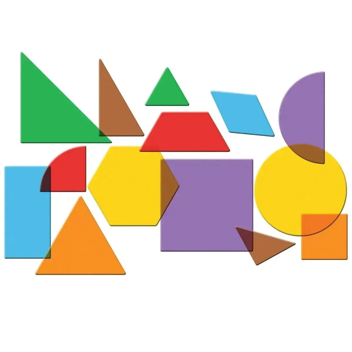 Translucent Geometric Shapes Set of 408-Translucent Geometric Shapes Set of 408