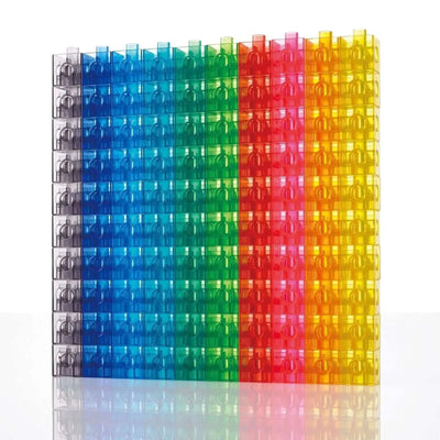Translucent Linking Cubes - Pk100-Translucent Linking Cubes - Pk100