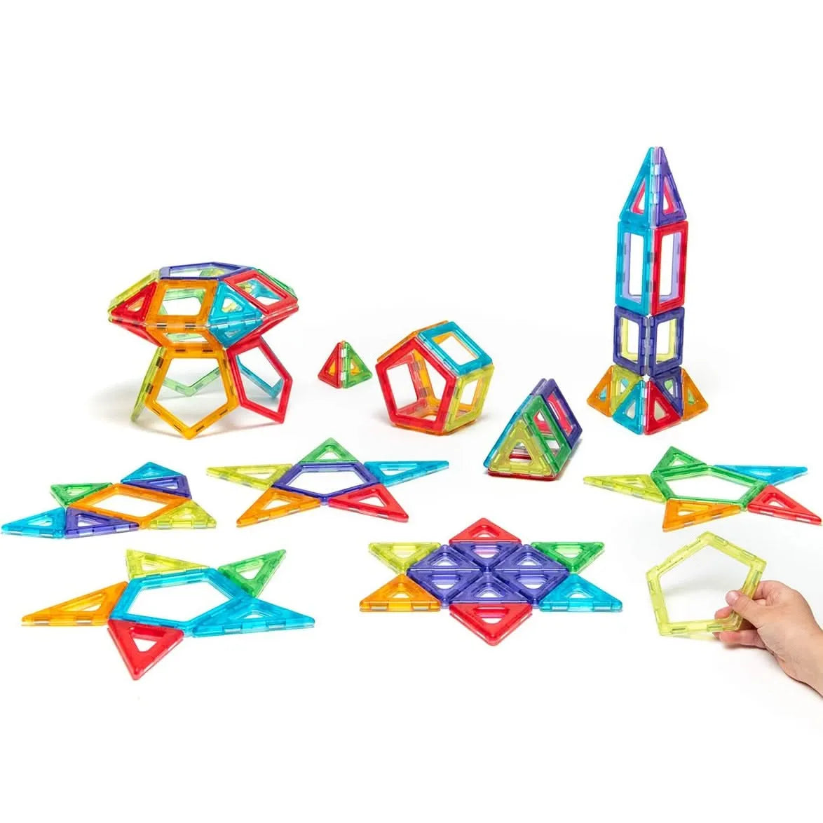 Translucent Magnetic Polydron Exploration Set-Translucent Magnetic Polydron Exploration Set