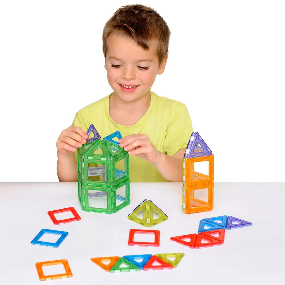 Translucent Magnetic Polydron Set-Translucent Magnetic Polydron Set