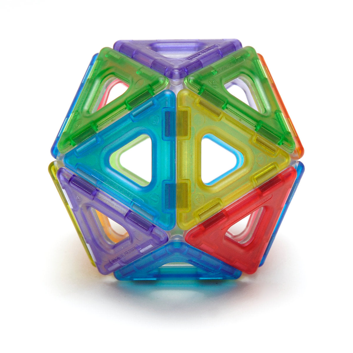 Translucent Magnetic Polydron Set, Unlock a world of creativity and exploration with the Translucent Magnetic Polydron Set. This set is designed to inspire children to create stunning 2D and 3D shapes on a lightbox, providing a mesmerizing visual experience.With 64 pieces, including 24 squares and 40 equilateral triangles, this set offers endless possibilities for building and construction. The included poster serves as a helpful guide, sparking ideas and initiating play.Crafted from super tough, engineerin