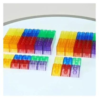 Wedgit Blocks Translucent Translucent Module Blocks,90 Piece Translucent Module Blocks ...