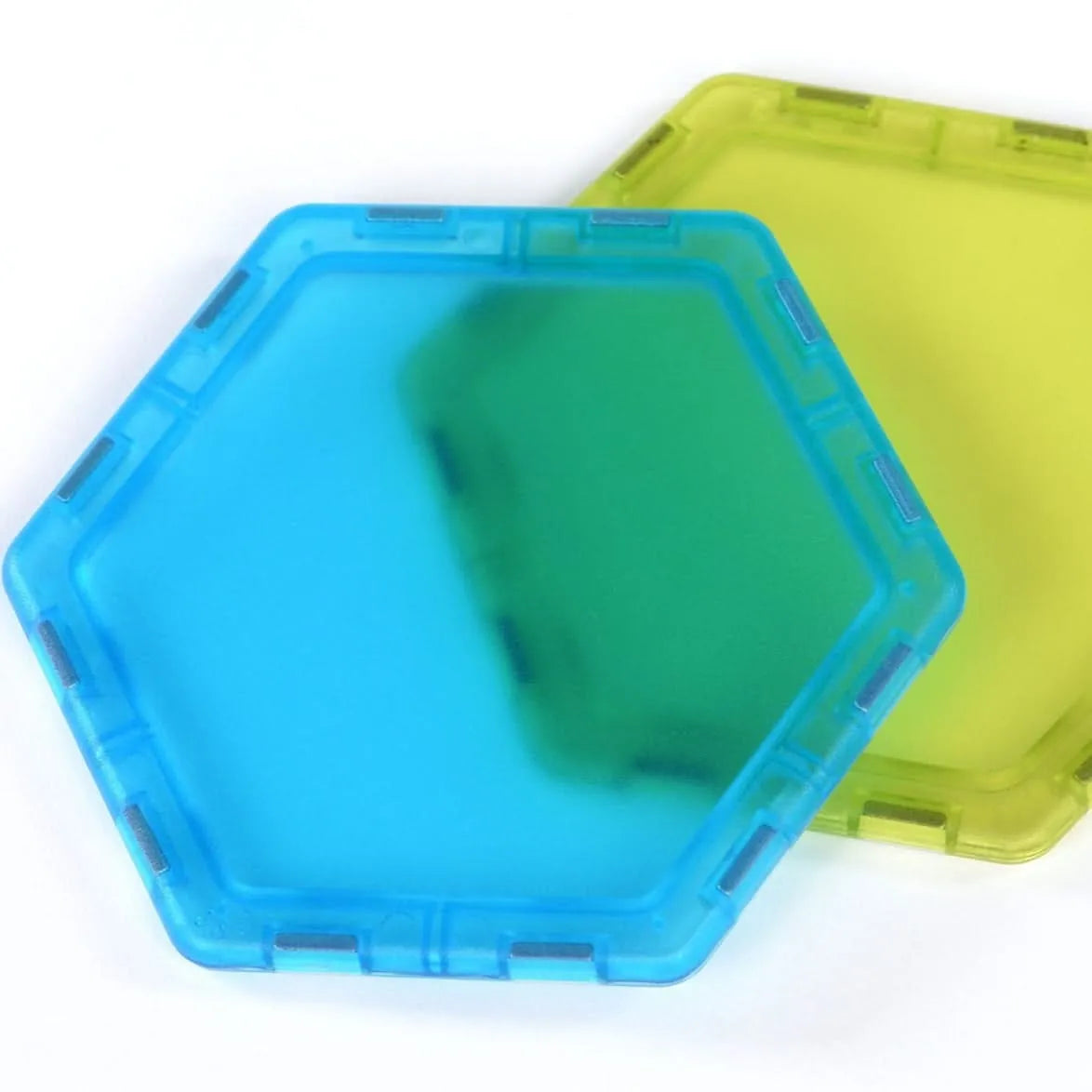 Translucent Solid Magnetic Polydron Essential Shapes Set-Translucent Solid Magnetic Polydron Essential Shapes Set
