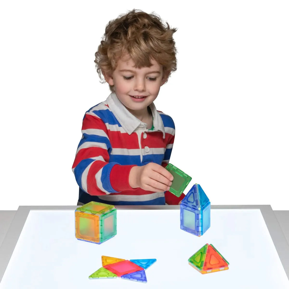 Translucent Solid Magnetic Polydron Starter Set-Translucent Solid Magnetic Polydron Starter Set