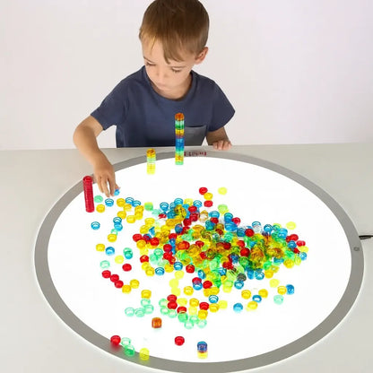 Translucent Stackable Counters 500 Piece-Translucent Stackable Counters 500 Piece