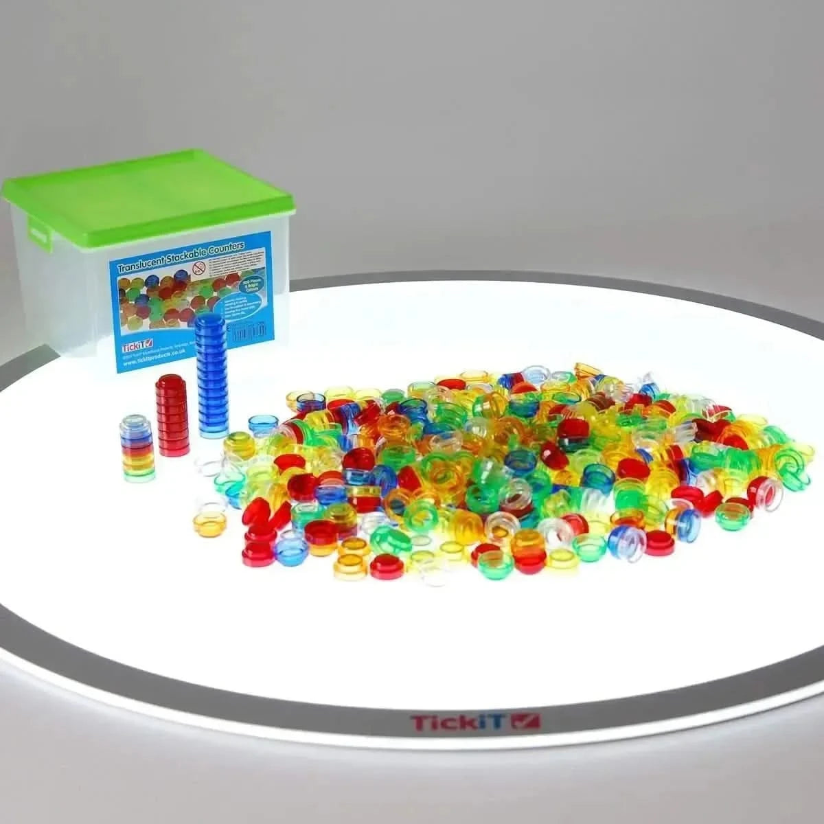 Translucent Stackable Counters 500 Piece-Translucent Stackable Counters 500 Piece