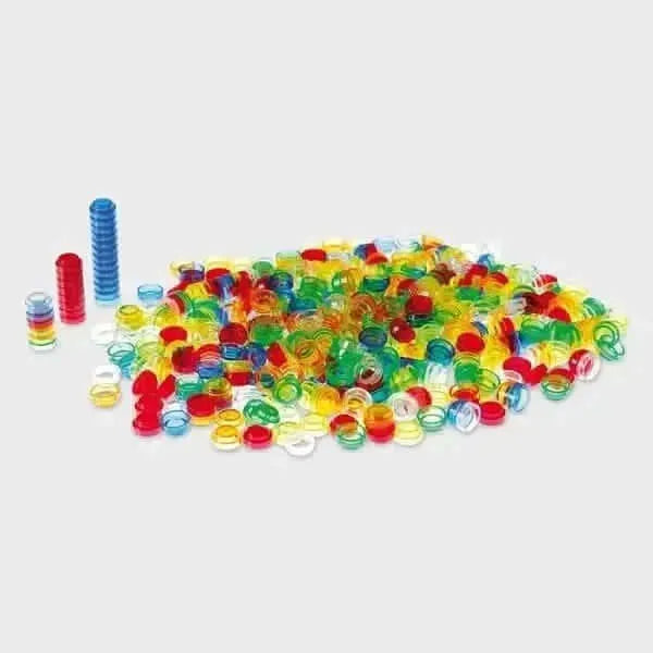 Translucent Stackable Counters 500 Piece-Translucent Stackable Counters 500 Piece
