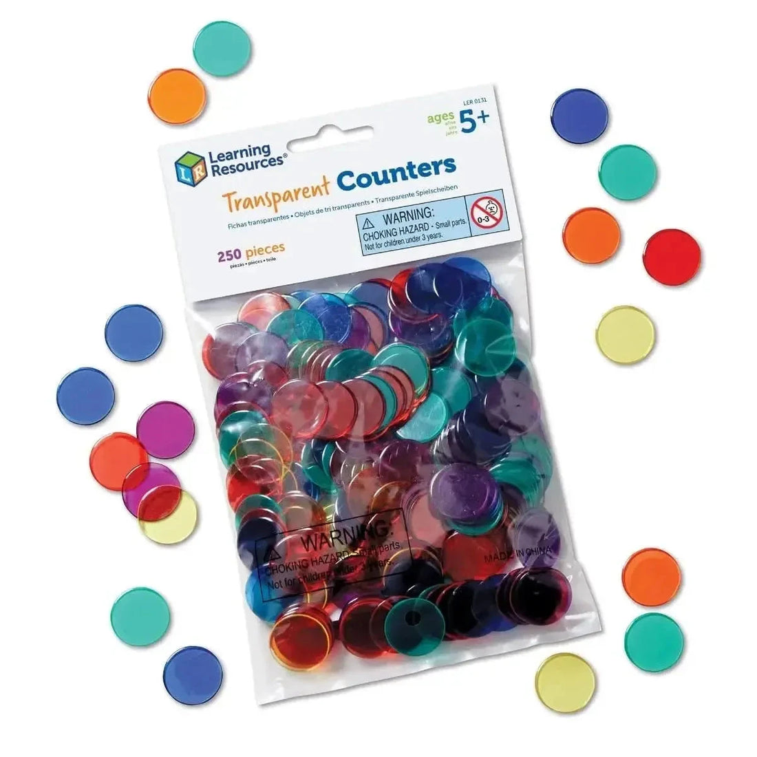 Transparent Counters Set of 250-Transparent Counters Set of 250