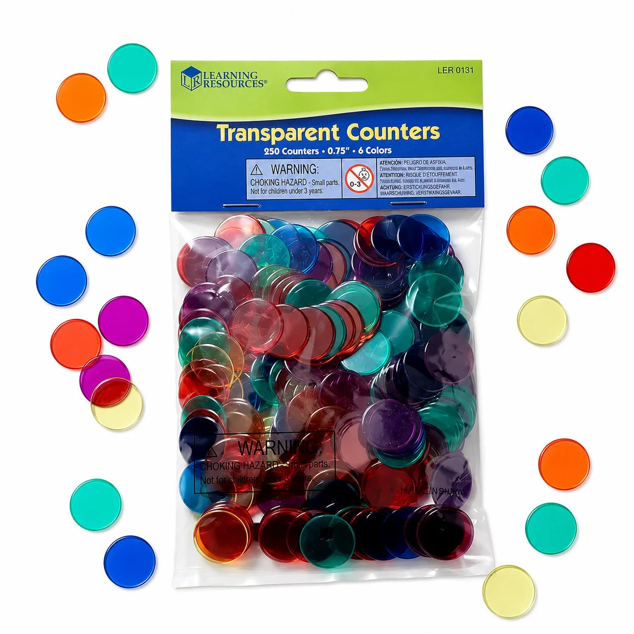 Transparent Counters Set of 250-Transparent Counters Set of 250