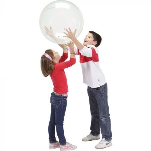 Transparent Jingling 55cm Ball, Introducing the Transparent Jingling Ball - a captivating 55cm clear ball that guarantees hours of entertainment and sensory stimulation. This innovative ball features jingling bells tucked inside, creating a unique auditory and visual experience with every movement.The crystal-clear casing allows you to see and hear the bells as they jingle and jangle, adding an exciting element to playtime. The gentle and clear sounds produced by the bells require minimal effort, making it 
