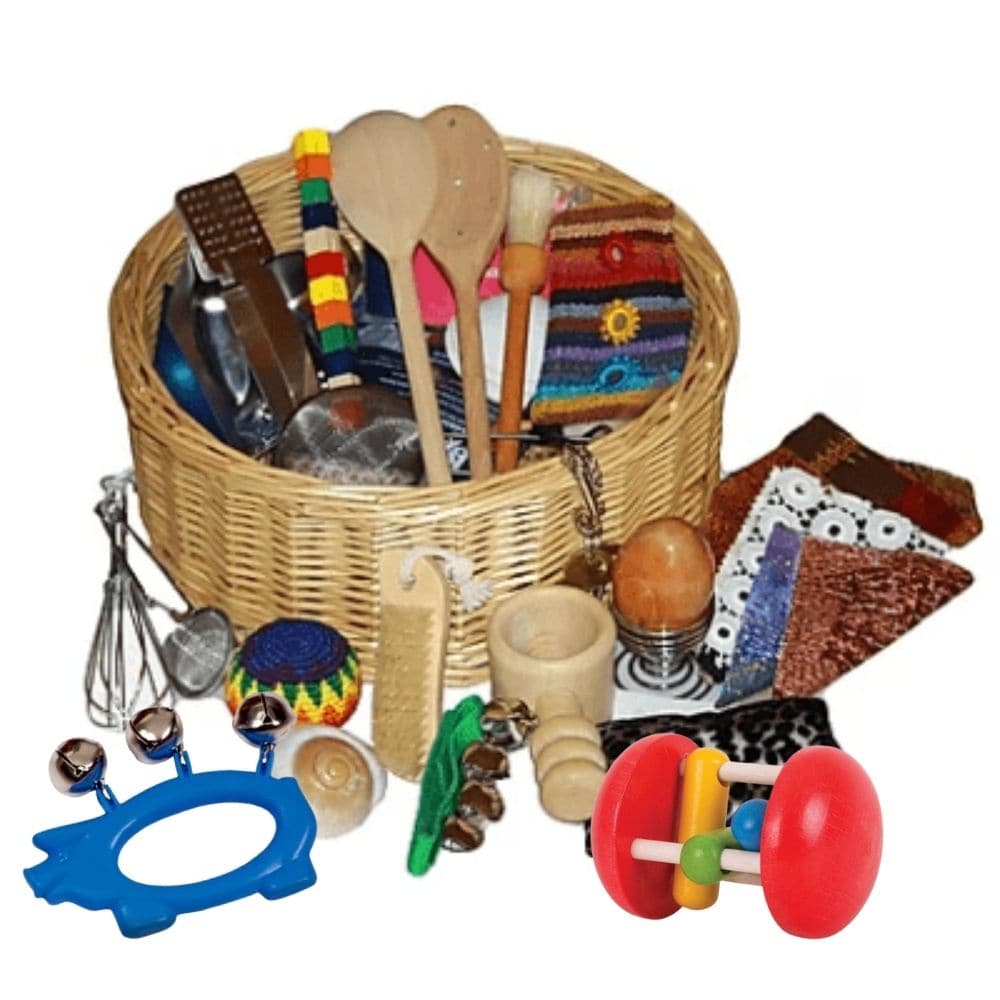 Treasure Basket for Toddlers, As toddlers step into the vibrant world of discovery, every moment is a learning journey, a step into becoming more adept, understanding, and connected to the world around them. The Treasure Basket for Toddlers emerges as the perfect companion in this significant phase of a toddler's growth. Designed meticulously for little explorers aged between 12 months to 2½ years, this basket harbors treasures that will foster burgeoning skills while nurturing their innate curiosity and se