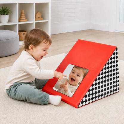 Triangle Mirror Wedge toddler facial-expression mirror play