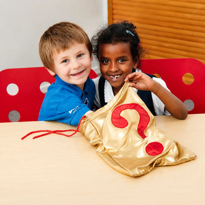 Children using the TTS Worries and Wonders Circle Time Bag during a classroom activity