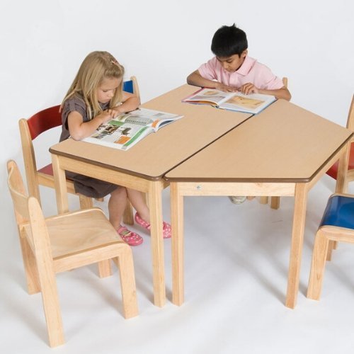 Tuf Class Rectangular Table Beech, Whether it's several group learning areas or a larger space for a messy craft activity that's required, this robust Tuf Class Rectangular Table Beech will fit the bill.The Tuf Class Rectangular Table Beech is ergonomically designed with children's comfort and safety in mind, with rounded bullnosed edging to prevent those painful knocks and bumps and a reinforced supportive under-frame which is both glued and screwed to the table top.Finished in a scratch-resistant multicoa