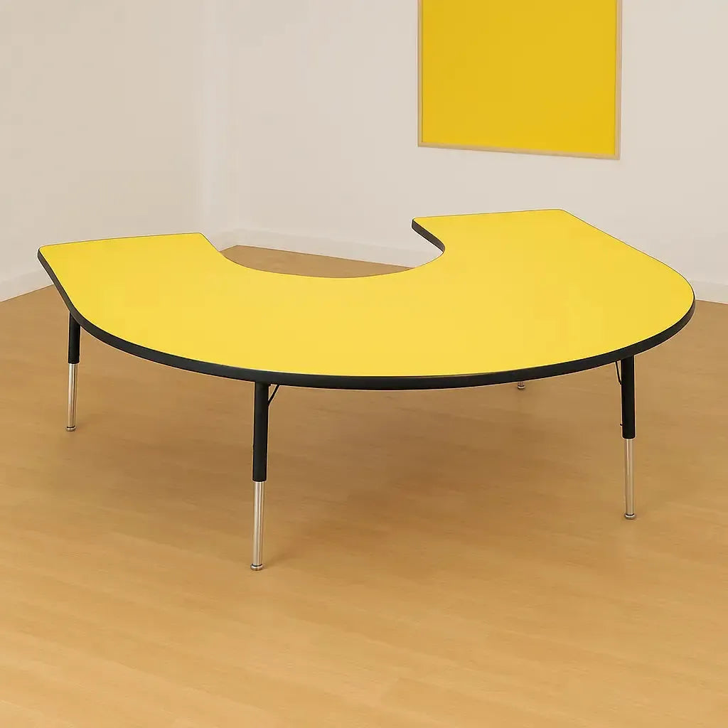 Tuf-Top™ Height Adjustable Horseshoe Table-Tuf-Top™ Height Adjustable Horseshoe Table