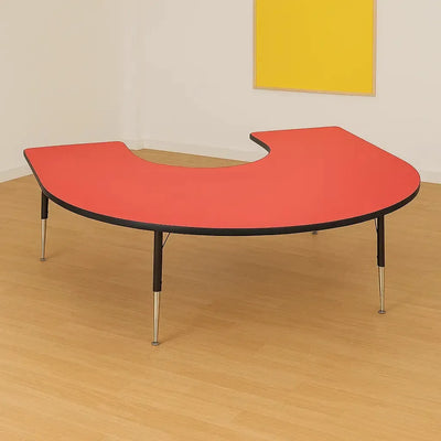 Tuf-Top™ Height Adjustable Horseshoe Table-Tuf-Top™ Height Adjustable Horseshoe Table
