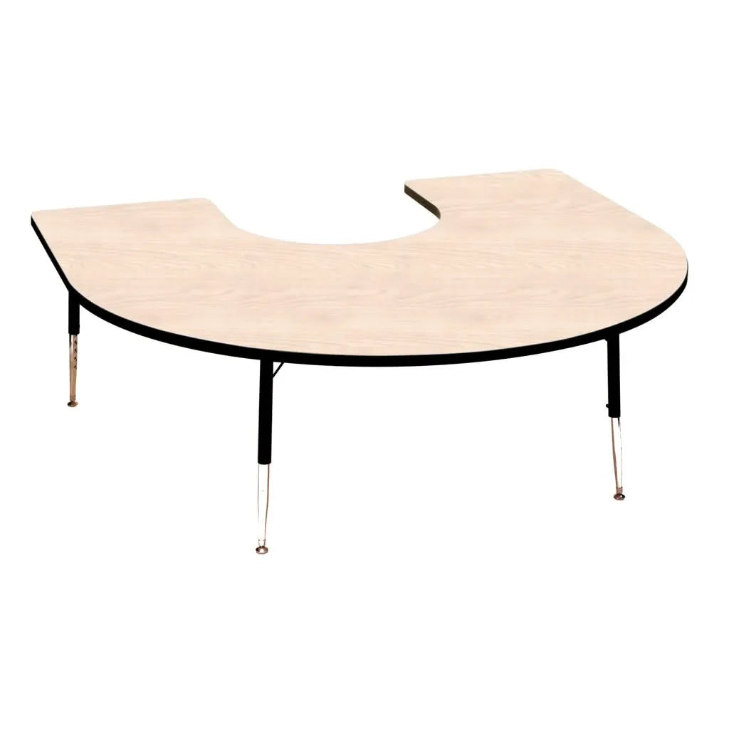 Tuf-Top™ Height Adjustable Horseshoe Table (Maple)-Tuf-Top™ Height Adjustable Horseshoe Table (Maple)